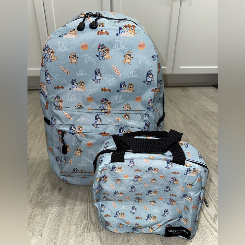 Hawaii Bluey Backpack and Lunch Bag Set
